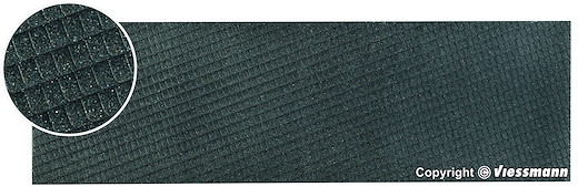 H0 Dachplatte Schiefer aus Steinkunst, L 28 x B 16,3 cm