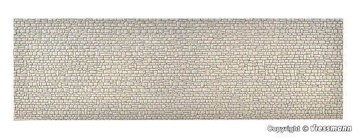 0 Mauerplatte Haustein aus Steinkunst, L 53,5 x B 16 cm