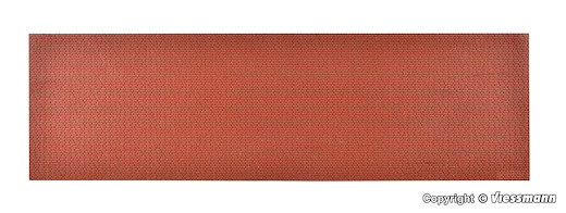 0 Mauerplatte Klinker aus Steinkunst, gealtert, L 53,5 x B 16 cm