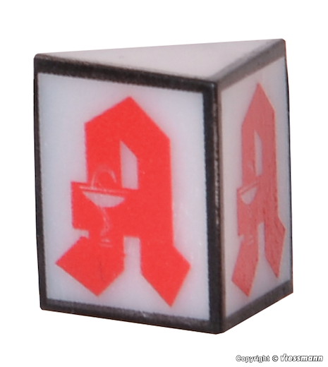 H0 Reklameschild Apotheke mit LED-Beleuchtung
