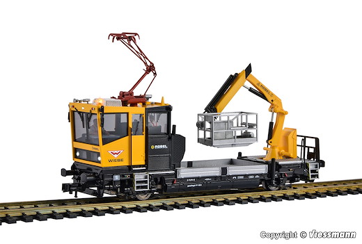 H0 ROBEL Gleiskraftwagen 54.22 WIEBE *A* Prüfpantograph und Arbeitskorb, Funktionsmodell 3L