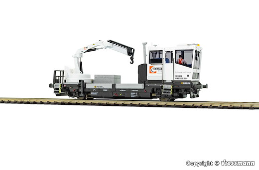 H0 ROBEL Gleiskraftwagen 54.22 SERSA Version mit motorisch bewegtem Kran, Funktionsmodell für 2L