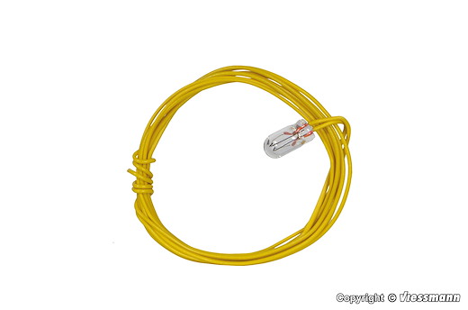 Glühlampe klar T1, Ø 3,2 mm, 16 V, 30 mA, 2 Kabel