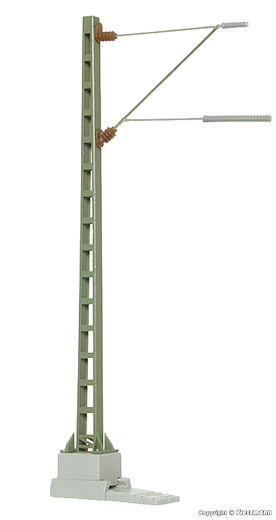 H0 Streckenmast, 10 Stück