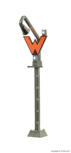 N Wartesignal mit Anstrahlleuchte