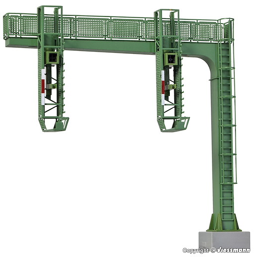 H0 Signalbrücke mit Multiplex-Technologie ohne Signalköpfe