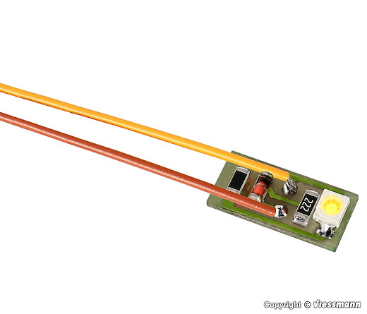 Hausbeleuchtung mit 1 LED gelb, 10 Stück