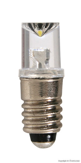 LED-Leuchte weiss mit Gewindefassung E 5,5, 5 Stück