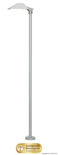 H0 Moderne Bahnsteigleuchte, LED weiss