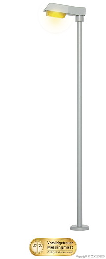 H0 Strassenleuchte modern, LED gelb