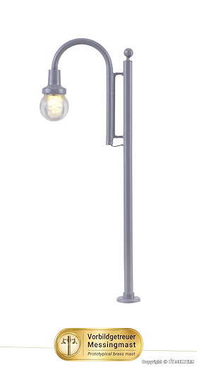 H0 Bogenleuchte Tiergarten, LED warmweiss