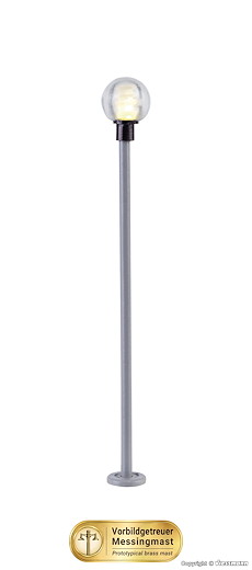 H0 Kugelleuchte modern, LED warmweiss