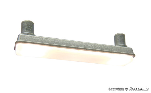 H0 Wannenanbauleuchte, 2 LEDs weiss