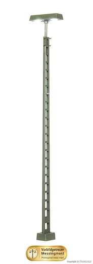 H0 Gittermastleuchte, 2 LEDs weiss
