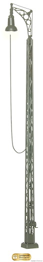 H0 Gittermastleuchte, LED warmweiss