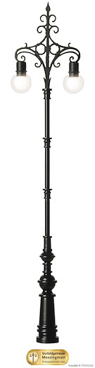 H0 Leuchte Brandenburger Tor, 2 LEDs warmweiss