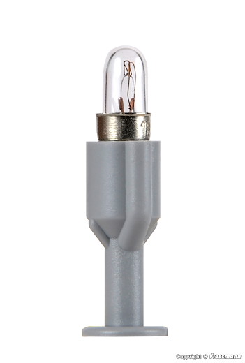 Hausbeleuchtungssockel mit Glühlampe E 5,5, klar
