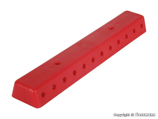 Verteilerleiste rot mit Schrauben, 2 Stück