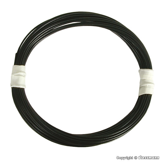 Extradünner Spezialdraht 0,03 mm², schwarz, 5 m
