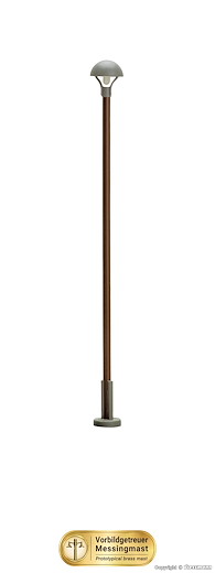 TT Holzmastleuchte DDR-Reichsbahn, LED warmweiss