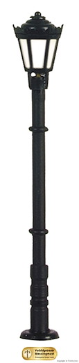 TT Parklaterne schwarz, LED warmweiss
