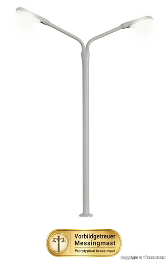 TT Peitschenleuchte doppelt, 2 LEDs weiss