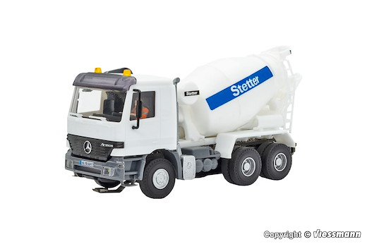 H0 MB ACTROS 3-achs Betonmischer mit Rundumleuchten, Funktionsmodell