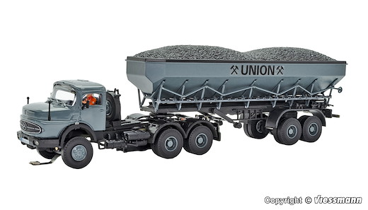 H0 MB Rundhauber 3-achs mit Kohlenkuli UNION, Funktionsmodell