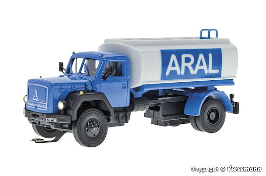 H0 MAGIRUS DEUTZ 2-achs Tankfahrzeug ARAL, Funktionsmodell