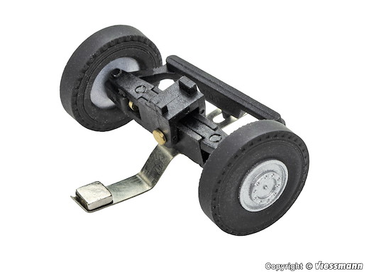 H0 Vorderachse komplett, Achsabstand 45 – 55 mm