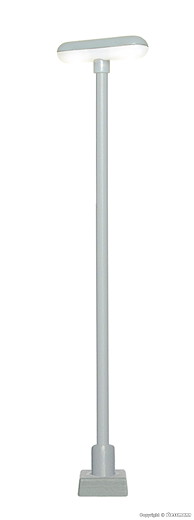 H0 Bahnsteigleuchte mit Kontaktstecksockel, 2 LEDs weiss