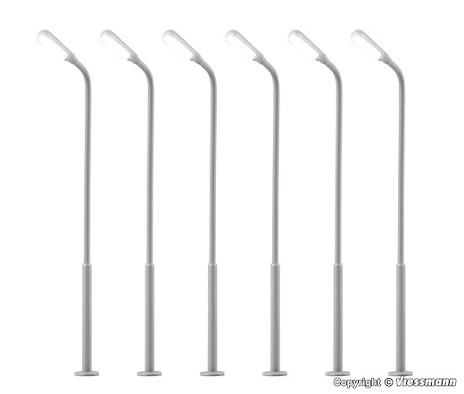 TT Peitschenleuchte, LED weiss, 5+1