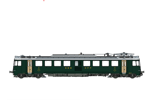 SBB RBe 4/4 Prptotyp 1402 grüne Front  Ep III