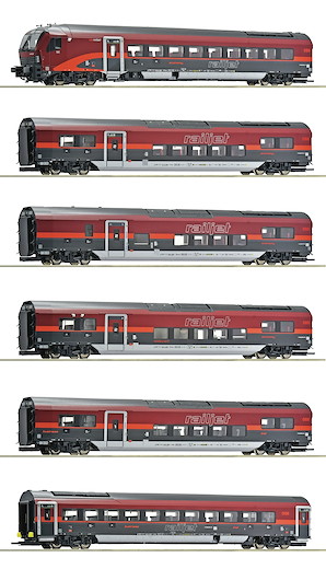 6-tlg. Set 1: Railjet 2, ÖBB