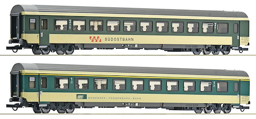 2-tlg. Set 2: Reisezugwagen „Voralpen-Express“, SOB/BT