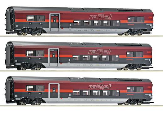 3-tlg. Set 2: Railjet 2, ÖBB