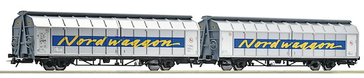 Schiebewandwagen-Doppeleinheit, Transwaggon, Privatbahn