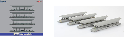 BLS Autoverladezug Set 41 4tlg AC Ep. V