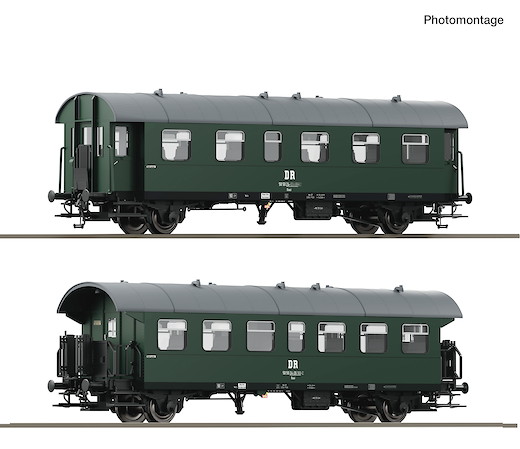 2-tlg. Set: Personenwagen, DR
