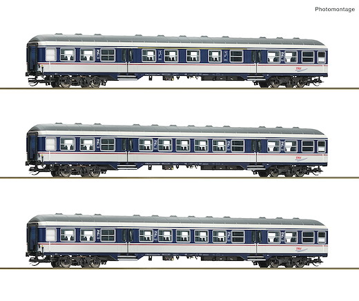 3-tlg. Set: Nahverkehrswagen, TRI, Privatbahn