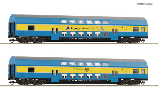 2-tlg. Set: Doppelstockwagen, DR