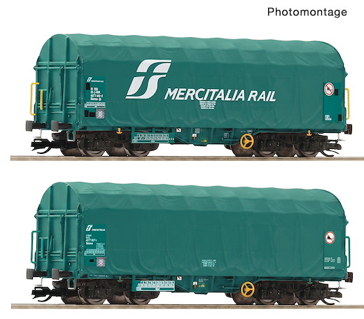 2-tlg. Set: Schiebeplanenwagen, Mercitalia Rail, FS