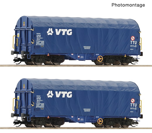2-tlg. Set: Schiebeplanenwagen, VTG