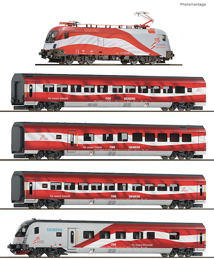 5-tlg. Set 1: Railjet „175 Jahre Eisenbahnen in Österreich“, ÖBB
