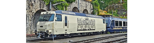 MOB Ge 4/4 800 Werbelok „125 Jahre MOB“