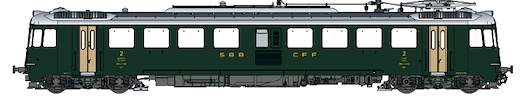 SBB RBe 4/4 Prptotyp 1402 DCC grüne Front  Ep III