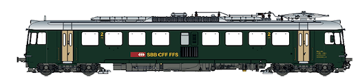 SBB RBe 4/4 1461 grün neue Beschrif.  DC  Ep IV