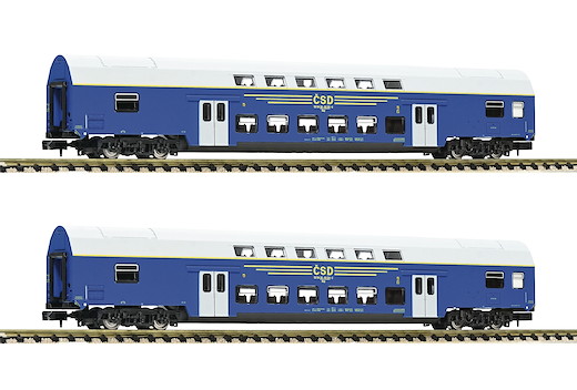 2-tlg. Set: Doppelstockwagen, CSD