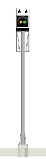 SBB - Wiederholungsignal (Gelb/Grün)